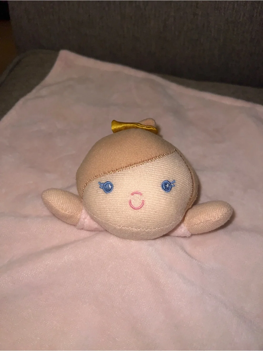 Baby Starters Pink Lovey Plush Princess Security Blanket Girl Soft Toy